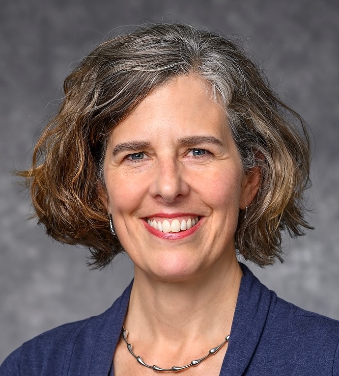 Katherine Cramer, professor of political science at the University of Wisconsin-Madison, is pictured in the atrium of Discovery Building on campus on Sept. 20, 2023. Kathy Cramer is a political opinion expert and the Natalie C. Holton Chair in the UW–Madison College of Letters & Science.  (Photo by Althea Dotzour / UW–Madison)
